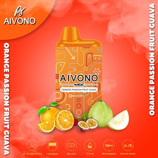 naranja maracuyá guayaba Aivono AIM MAGIC cigarrillo de caja de 5800 bocas TRF490 | Aivono México